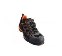 Baskets de sécurité basse HELVITE S1P SRA HRO en cuir velours noir/orange P41 - COVERGUARD - 9HEVL.41 40