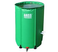 BASS POLSKA Baril de Pluie Réservoir de Pluie de la gouttière, Pratique, Pliable, Facile à Utiliser, Batterie avec raccord Rapide, 250l ⌀ 60x88cm.
