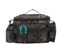 BASSE DE LA BASSE - sac à dos de stockage d'extensions imperméable, sac de canne multifonctionnel | Organisateur d'outils d'ordinateur portable pour appât, bobine, strumen, camouflage, Fare