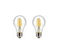 Basse tension Ampoule LED A60 E27 12V 24V 36V 4 W lumière Chaude 2700k 12V Ampoule Antique for RV Camper Marine, lumière à énergie Solaire et Hors réseau AC / DC12-36V Paquet de 2