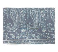 Bassetti Como Jacquard Couvre-lit en Coton Bleu 260 x 260 cm