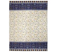 Bassetti Couvre-lit 57 Fils/cm² Garnissage 100% Pur Coton Bleu 265x255cm