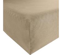 Bassetti Drap-Housse uni 4A/498 Taupe Coton/élasthanne - Dimensions : 90 x 190 cm - 100 x 220 cm - 9302332