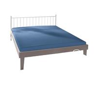 Bassetti Drap-Housse uni B1/831 Oltremare Coton/élasthanne, Dimensions : 180 x 200 cm, 200 x 220 cm, 9260573