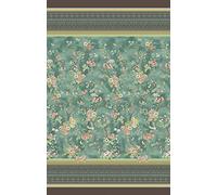 Bassetti Foulard Pallanza V2 9324048 Foulard en Satin de Coton Vert 350 x 270 cm