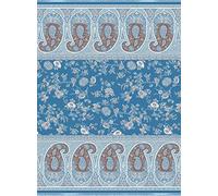 Bassetti Genova 9324214 B1 Plaid en Coton mako Bleu 140 x 190 cm
