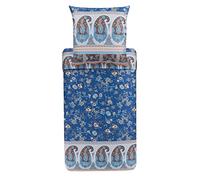 Bassetti Genova B1 9323461 Parure de lit en Coton mako avec 2 pièces avec Fermeture éclair 155 x 220 cm, 80 x 80 cm