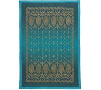 Bassetti Gold Decor 9333419 Plaid 100% Coton de Couleur Vert émeraude V1, Dimensions : 135 x 190 cm