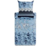 Bassetti Paraggi Parure de lit en Satin (Bleu B1, 40 x 80 cm)