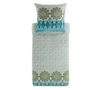 Bassetti Parure de lit en Flanelle Sigurta V1 1 Housse de Couette 155 x 220 cm + 1 taie d'oreiller 80 x 80 cm