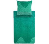 Bassetti Parure de lit en Satin Dolceacqua (Vert V1, 155 x 220 + 80 x 80 cm)