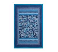 Bassetti Plaid 135 x 190 cm, Granfoulard Varigotti B1 Bleu, 100% Coton, Doux et Respirant, imprimé de qualité supérieure
