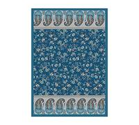 Bassetti Plaid Genova 9324113, 180 x 250 cm, en Coton mako satiné de Couleur Bleue, Dimensions : 180 x 250 cm