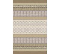 Bassetti TREMEZZO Plaid Jacquard en Coton, Beige, 140 x 190 cm