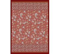 Bassetti Vicenza 9326058 Plaid 100% Coton - Couleur Rouge R1 - Dimensions : 240 x 250 cm