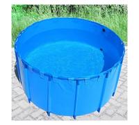 Bassin à poissons pliable, aquarium intérieur autoportant, réservoir de stockage d'eau rond en PVC avec sortie, support de bâche pliable pour culture et irrigation Koi en plein air