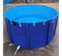 Bassin à poissons portable en PVC - Fontaine de jardin ronde durable pour koi et poissons rouges - Doublure flexible pour décoration extérieure, idéale pour les paysages et les environnements