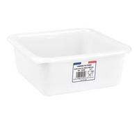 Bassin carré contact alimentaire ALUMINIUM ET PLASTIQ 3,5 L blanc Blanc