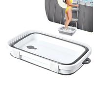 Bassin de Bain de Pieds de Piscine, 37,5x23x14,8cm Bassin pédiluve pour piscine, Portable baignoires De Trempage pour Bain De Pieds Pour Rincer LesPieds Et Garder L'eau Propre, Accessoires De Piscine