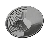 Bassin doré - Outil de tamisage pour prospection | 35 cm avec fusils, équipement minier pour récupération, dispositif de déplacement de terre, flux d'équipement de prospecteur, léger