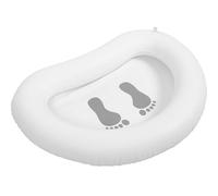 Bassin Gonflable Pieds Blanc en PVC, Usage Spa et Plage | PVC et Plastique, Pliable et Facile à Ranger, Matelas de Massage Inclus, pour Entrée de Piscine