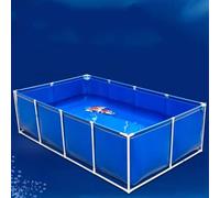 Bassin pliable en PVC pour carpes koï et poissons rouges - 1 x 1 x 0,9 m - Aquarium hors-sol pour intérieur/extérieur avec vanne de vidange - Durable, portable, installation facile