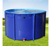 Bassin Rond Portable pour Carpes Koï avec Support - Aquarium en Toile pour Poissons, Utilisable en Intérieur Et en Extérieur, Idéal pour Présenter Temporairement 47.2x31.5in