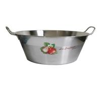 Baumalu, Bassine à Confiture Décorée 38 cm - 9L en Acier Inoxydable - Ustensile de Cuisine Pratique avec Poignées Ergonomiques - Idéale pour Confitures Maison - Garantie 2 Ans