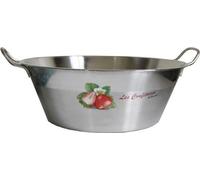 Bassine à Confiture Baumalu 38 cm, Acier Inoxydable, Tous Feux dont Induction, Poignées Métal