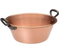 Bassine à Confiture Baumalu, Cuivre 26 cm, Anses en Fonte, Tous Feux Sauf Induction