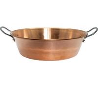 Bassine A Confiture Cuivre ø 38 Cm - 9 L - Epr 12/10, Anses Fontes - Le Pratique