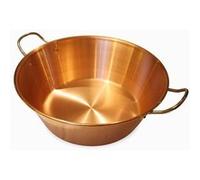 CUIVRE Bassine à confiture 9 L D 38 cm Anse inox