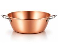 Bassine à confiture LE PRATIQUE - Cuivre - Ø 38 cm - 9 L - Épaisseur 12/10 - Anses fonte