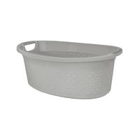 Bassine avec poignées - 40L - Couleur : gris clair - Marque : BRANQ]