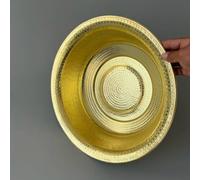 Bassine en cuivre faite à la main, 100 % laiton artisanal, bol traditionnel martelé pour mélanger et servir les aliments, parfait pour un usage domestique