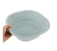 Bassine en Plastique Carrée Épaisse, Petite, Bleu Uni