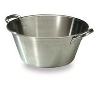 Bassine professionnelle landaise inox - Contenance 21 L G