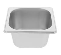 Bassine Rectangulaire en Acier Inoxydable Grand Format Anti-bourrage | Finition Argentée, Bords Lisses et Entretien Facile, Usage Polyvalent pour Buffet, Traiteur, Service