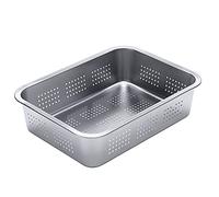 Bassine rectangulaire en acier inoxydable pour évier, panier à vaisselle de cuisine, égouttoir à légumes, étagère multifonction