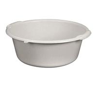Bassine ronde 11L - ALUMINIUM ET PLASTIQUE - D: 36.5cm - H 14cm - gris moucheté