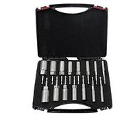 Bassulouda 1 Set 5.5Mm-19Mm Hex Socket Sleeve Nozzles Set de Tournevis à Écrou Perceuses Électriques Visseuses à Percussion Acier