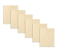 Basswood Sheet - Basswood de 3 mm | Feuilles de contreplaqué épais | 6 pièces artisanales CNC Cutting Arts pour modèles architecturaux projets de loisirs Mini maison de construction de la Ca
