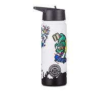 BASTARDI DENTRO Bottle - Multicolor - 500 ML Thermal Bottle in Stainless Steel Internal External - Temperature Maintenance up to 24 Hours - School, Leisure - Children