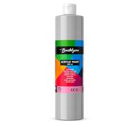Bastelzone Peinture acrylique 500 ml pour adultes - Gris | Couleur hautement pigmentée. Imperméable et végétalien. Pour toile, bois, papier, pierre, tissu, métal et acrylique