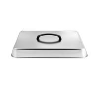 Basting Cover pour plaque de barbecue - Protection anti-éclaboussures rectangulaire en acier inoxydable - Pour barbecue - Multifonction - Pour l'intérieur et l'extérieur