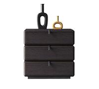 BASXDRFXZ Table de Chevet avec Rangement Table de Chevet rétro créative Peut être tournée Trois tiroirs Simple Moderne Chambre casier Salon Armoire