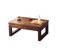BASXDRFXZ Tables D'appoint Table Basse Table Baie vitrée en Bois Moderne Petite de thé Balcon, Plusieurs Tailles(60x40cm)