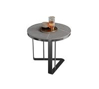 BASXDRFXZ Tables D'appoint Table d'appoint Ronde canapé Moderne d'angle en Ardoise Salon Bureau Basse Acier Inoxydable Chambre de Chevet