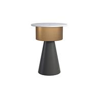 BASXDRFXZ Tables D'appoint Table d'appoint Ronde Moderne en Fer forgé Ardoise Basse Rangement d'angle Chambre de Chevet canapé décoration