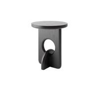 BASXDRFXZ Tables D'appoint Table d'appoint Ronde Noire for Balcon, Mini Table Basse for Petit Appartement, Simple for canapé, de Chevet for Chambre à Coucher